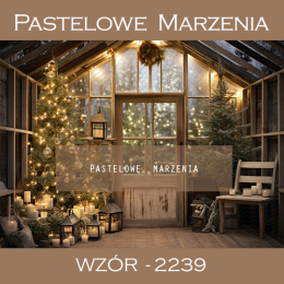 Photographic backdrop for Christmas, brown greenhouse t_2239