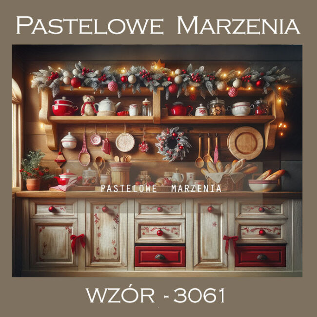 Photographic backdrop for Christmas with kitchen t_3061
