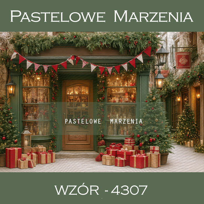 Christmas Photography Background with Shop t_4307
