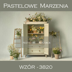 Tło fotograficzne wiosenne z regałem t_3820