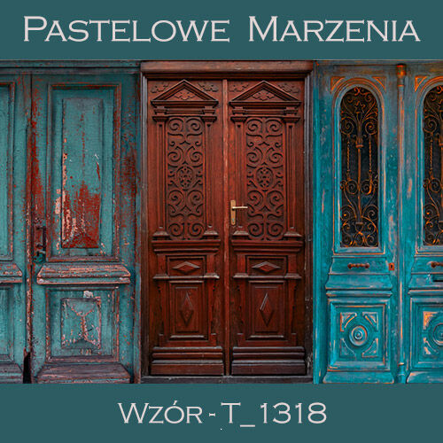 Tło fotograficzne materiałowe - drzwi