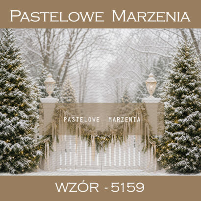 Tło fotograficzne na Boże Narodzenie z bramą t_5159