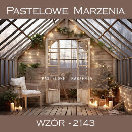 Photographic backdrop for Christmas with brown greenhouse t_2143
