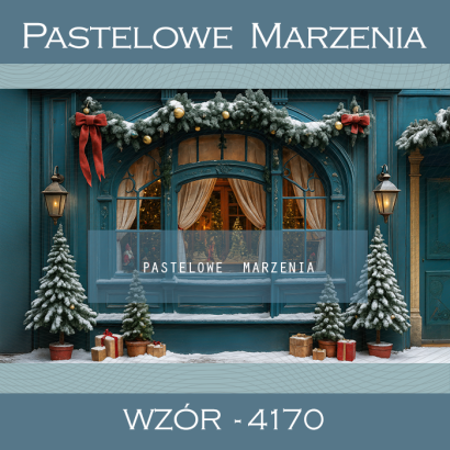 Photographic backdrop for Christmas with shop t_4170