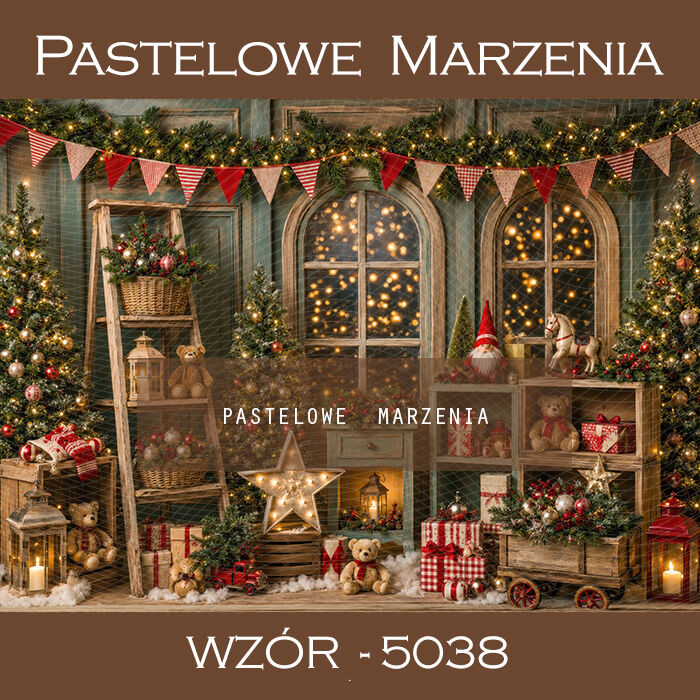 Christmas Interior Photographic Backdrop t_5038