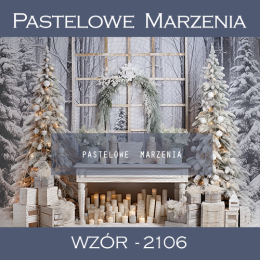 Photographic backdrop for Christmas in white t_2106
