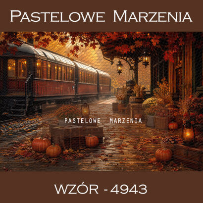 Autumn photographic background with train t_4943