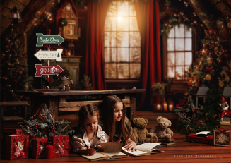 Christmas Photography Background with Window t_4269 - 6