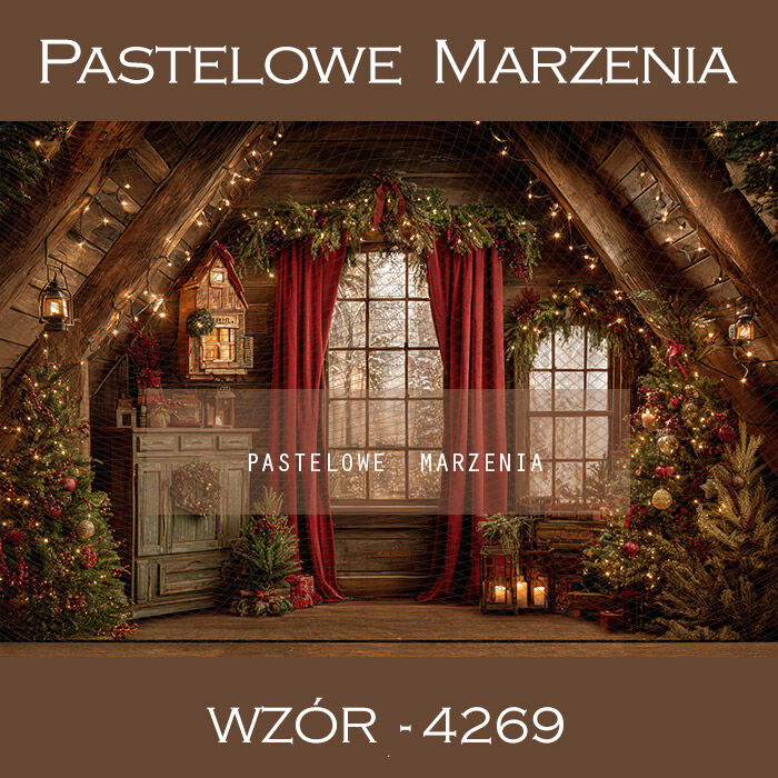 Christmas Photography Background with Window t_4269