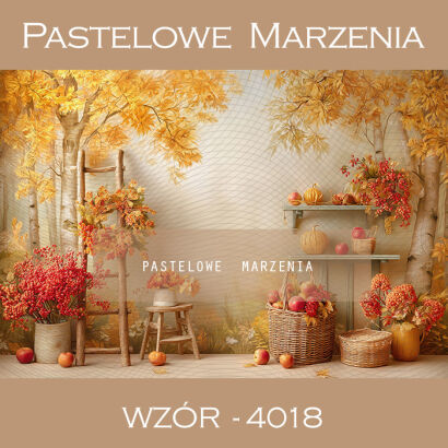 Photographic autumn backdrop with apples t_4018