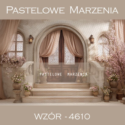 Tło fotograficzne wiosenne z drzwiami t_4610