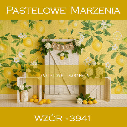Photographic summer backdrop with lemons t_3941