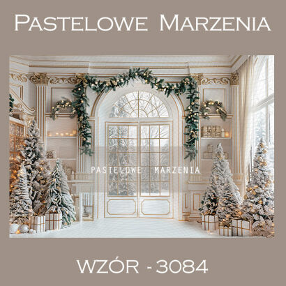 Photographic backdrop for Christmas with doors t_3084