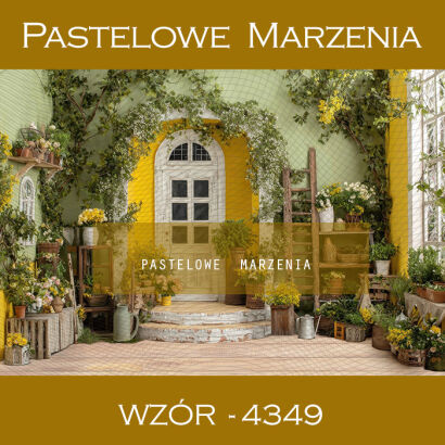 Tło fotograficzne wiosenne z drzwiami t_4349