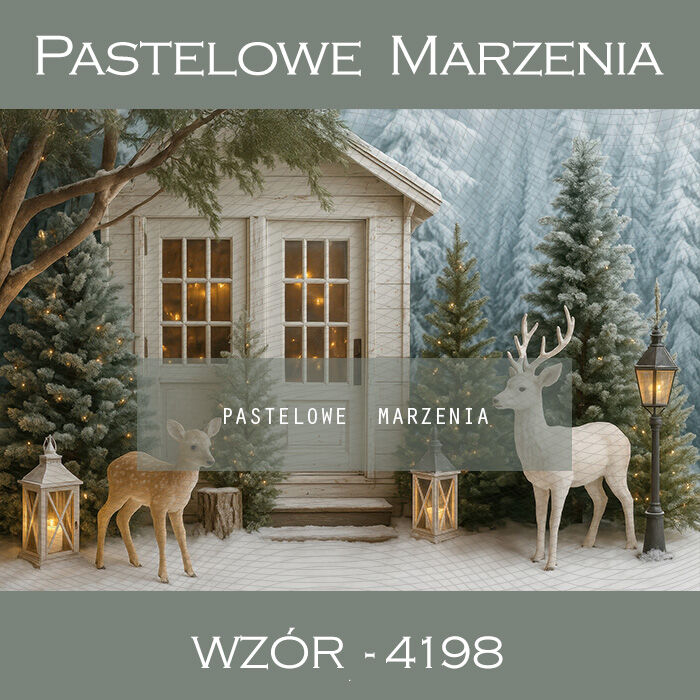 Tło fotograficzne zimowa uliczka t_4198