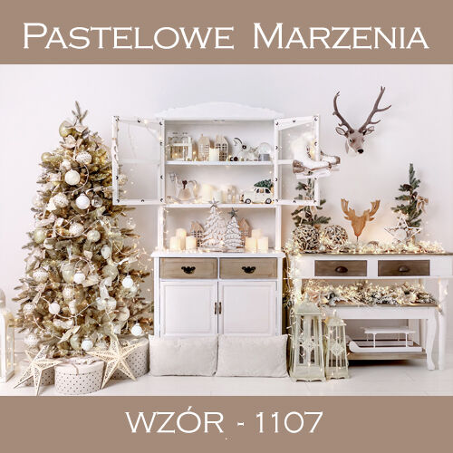 Photographic backdrop for Christmas showing a white interior t_1107