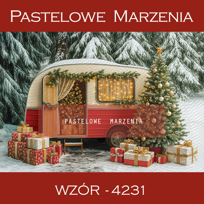 Christmas photo background with car t_4231