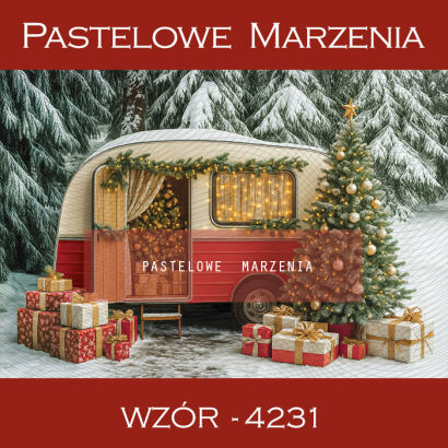 Christmas photo background with car t_4231