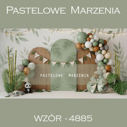 Tło fotograficzne urodzinowe z balonami t_4885