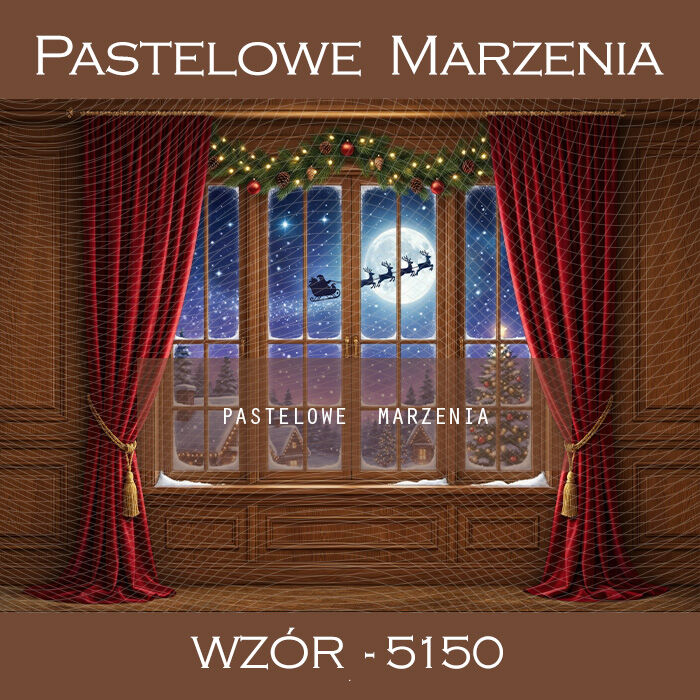 Christmas photographic background with window t_5150