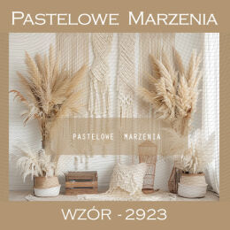 Fabric photographic backdrop from the Boho category with beige feathers