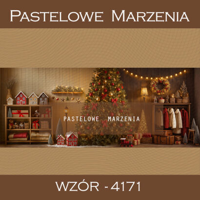 Photographic backdrop for Christmas with interior t_4171
