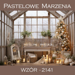 Photographic backdrop for Christmas with greenhouse t_2141