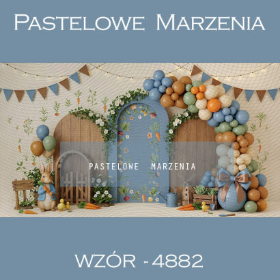Tło fotograficzne urodzinowe z balonami t_4882