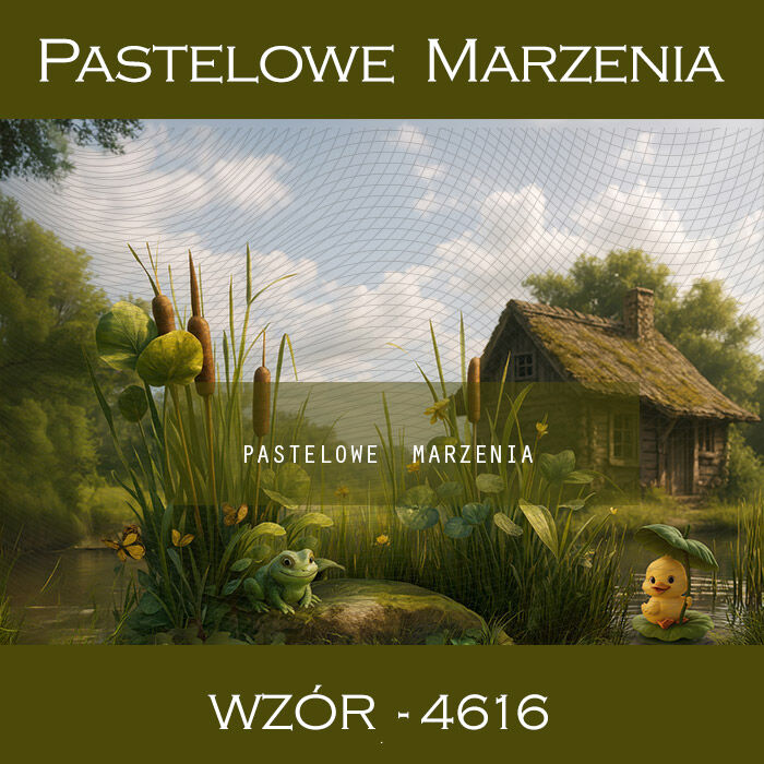 Spring photographic background with a frog t_4616