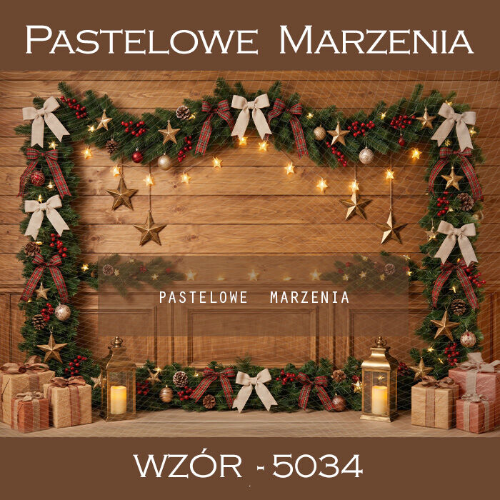 Christmas photo backdrop - interior t_5034