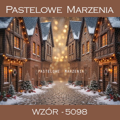 Christmas photographic background with an alley t_5098