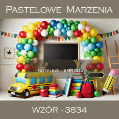Photographic school backdrop with blackboard t_3834