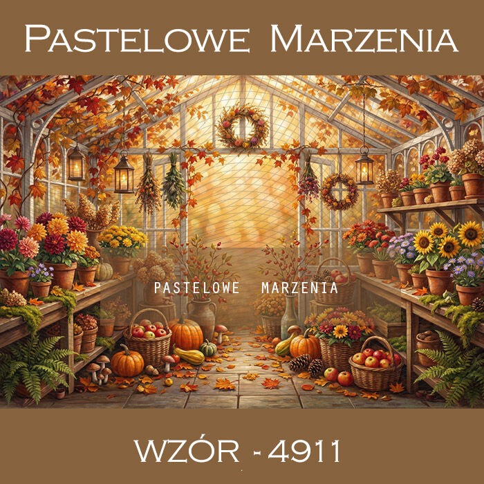 Autumn photographic background with greenhouse t_4911