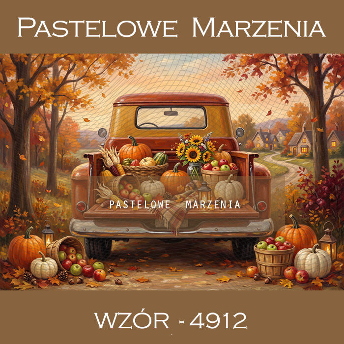 Autumn photographic background with car t_4912