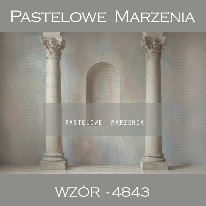 Tło fotograficzne komunijne z kolumnami t_4843