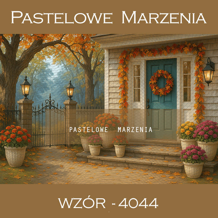 Photographic autumn backdrop with doors t_4044
