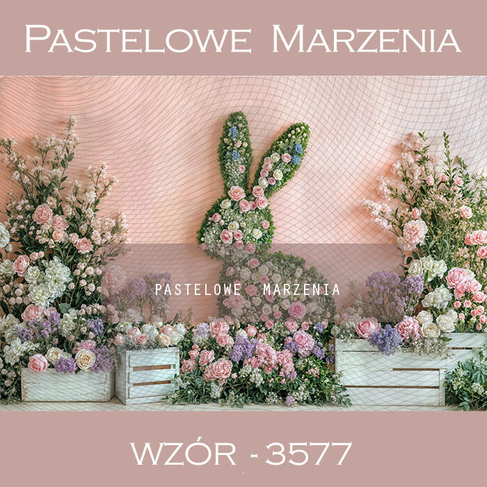 Photographic backdrop for Easter with rabbit t_3577