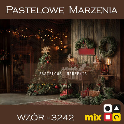 Photographic backdrop for Christmas showing interior t_3242