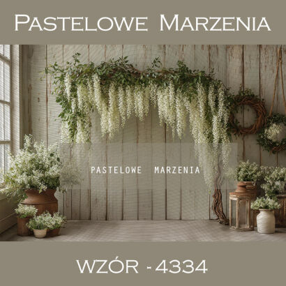 Spring photographic background with arch t_4334