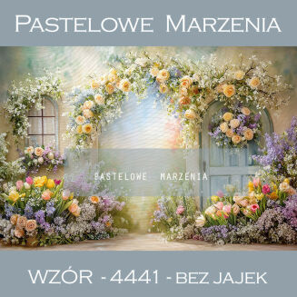 Tło fotograficzne wiosenne z łukiem t_4441 - 2