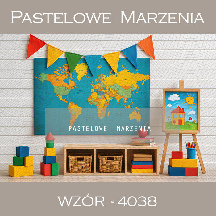 Photographic school backdrop with map t_4038