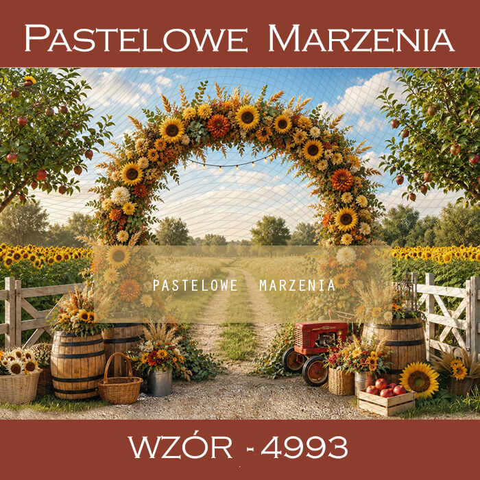 Autumn photographic background with sunflowers t_4993