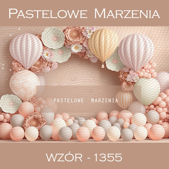 Tło fotograficzne urodzinowe z balonami t_1355