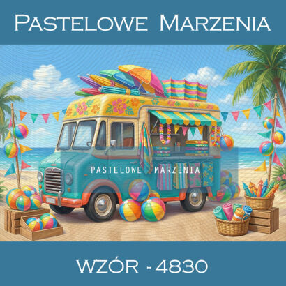 Tło fotograficzne letnie z autem t_4830