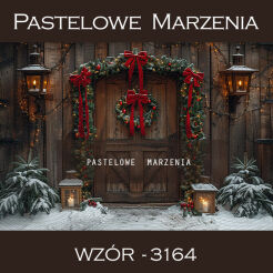 Photographic backdrop for Christmas with doors t_3164