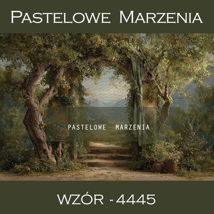 Tło fotograficzne wiosenne z łukiem t_4445