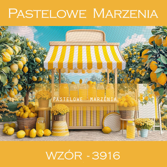 Tło fotograficzne letnie z cytrynami t_3916