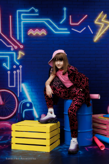 School photographic background with neons t_4743 - 9