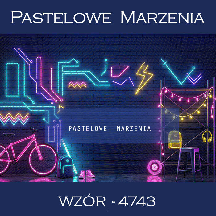 School photographic background with neons t_4743