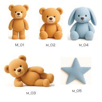 Dodatki Misie - komplet minimum 5 sztuk - 2